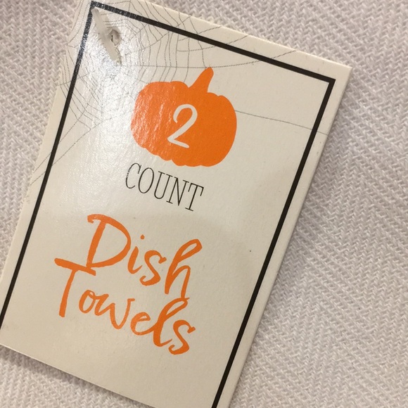 Jack O Lantern Faces Halloween Fall Kitchen Towels Set of Two NWT Cotton 25x15” - Picture 4 of 16